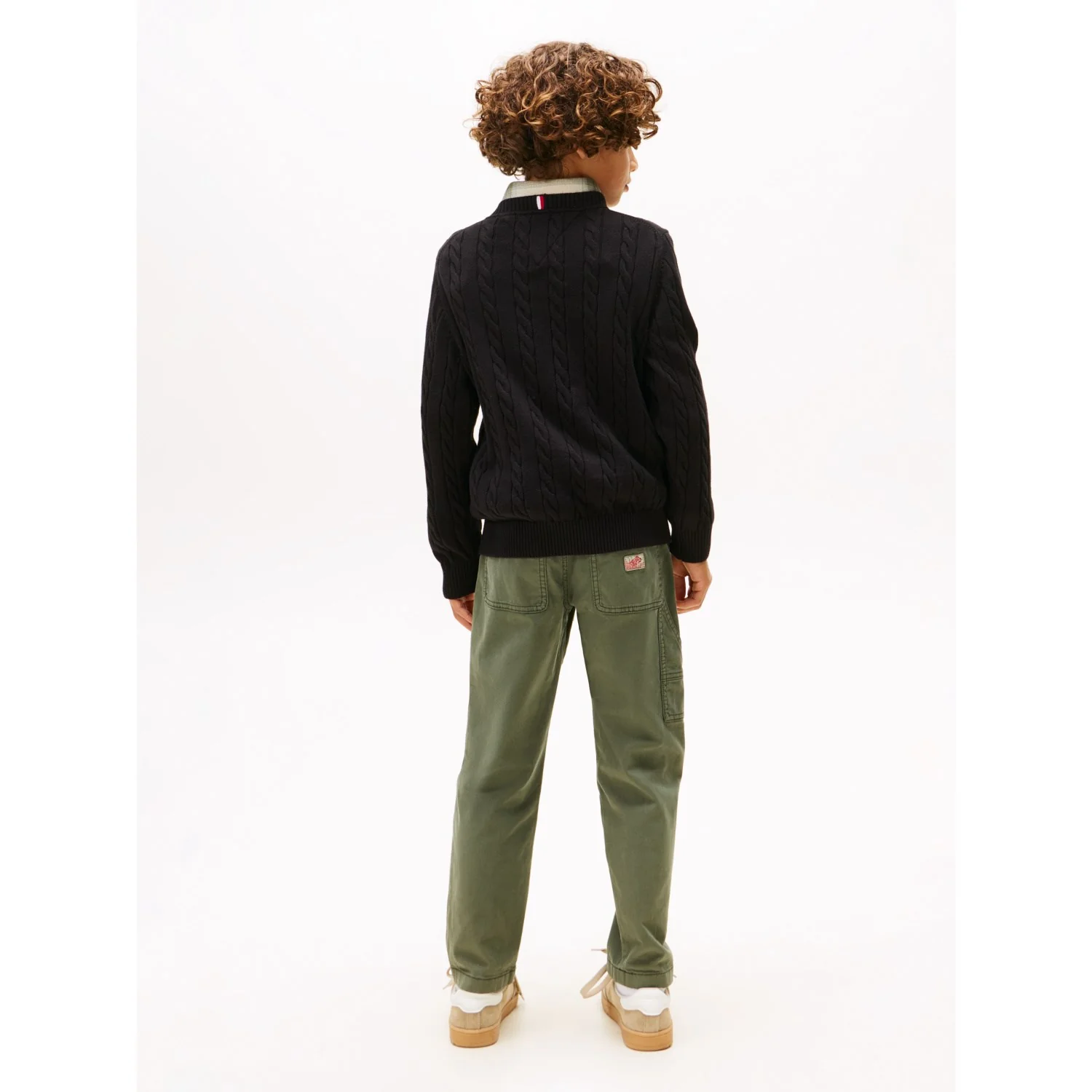 Tommy Hilfiger Black Bomuld Cable Sweater - Image 5
