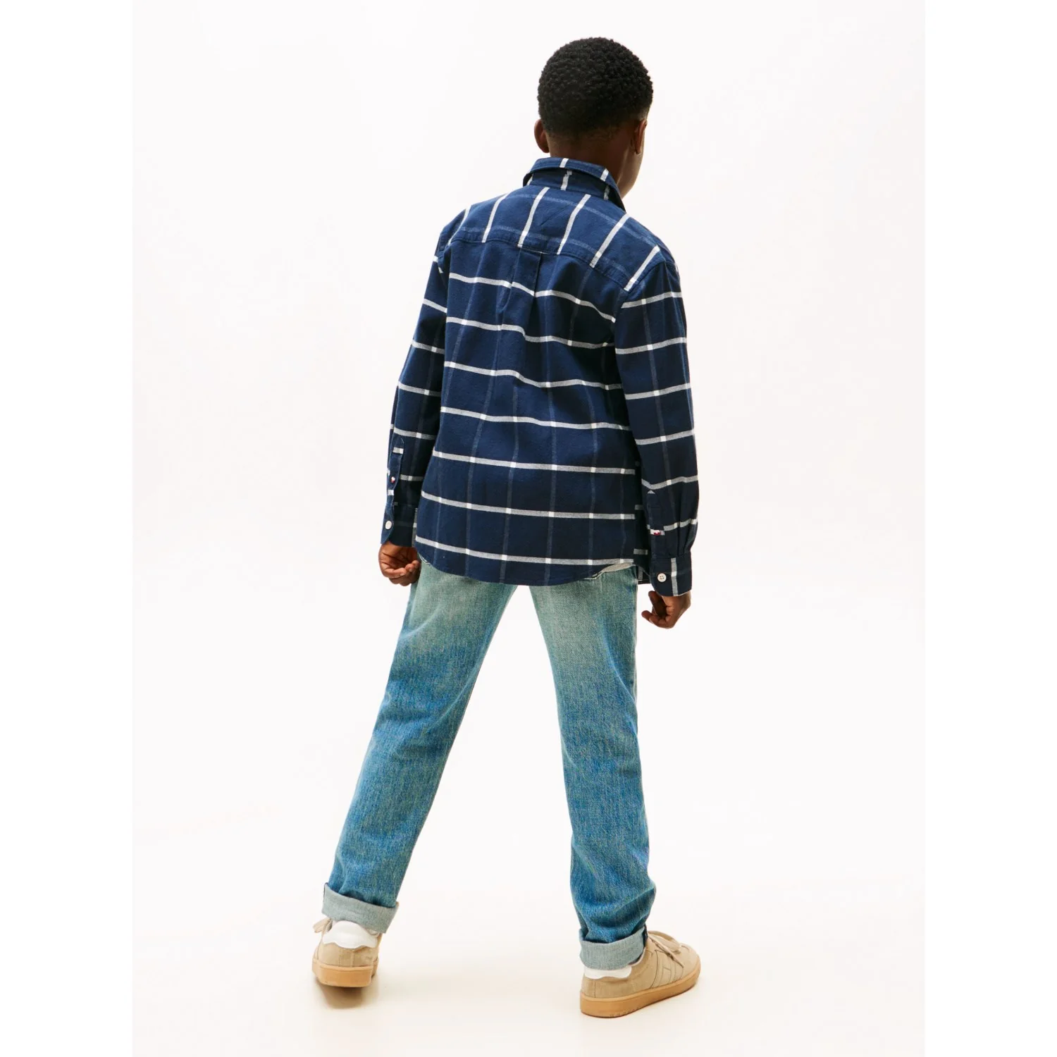 Tommy Hilfiger Black Check Window Pane Check Skjorte Ls - Image 5
