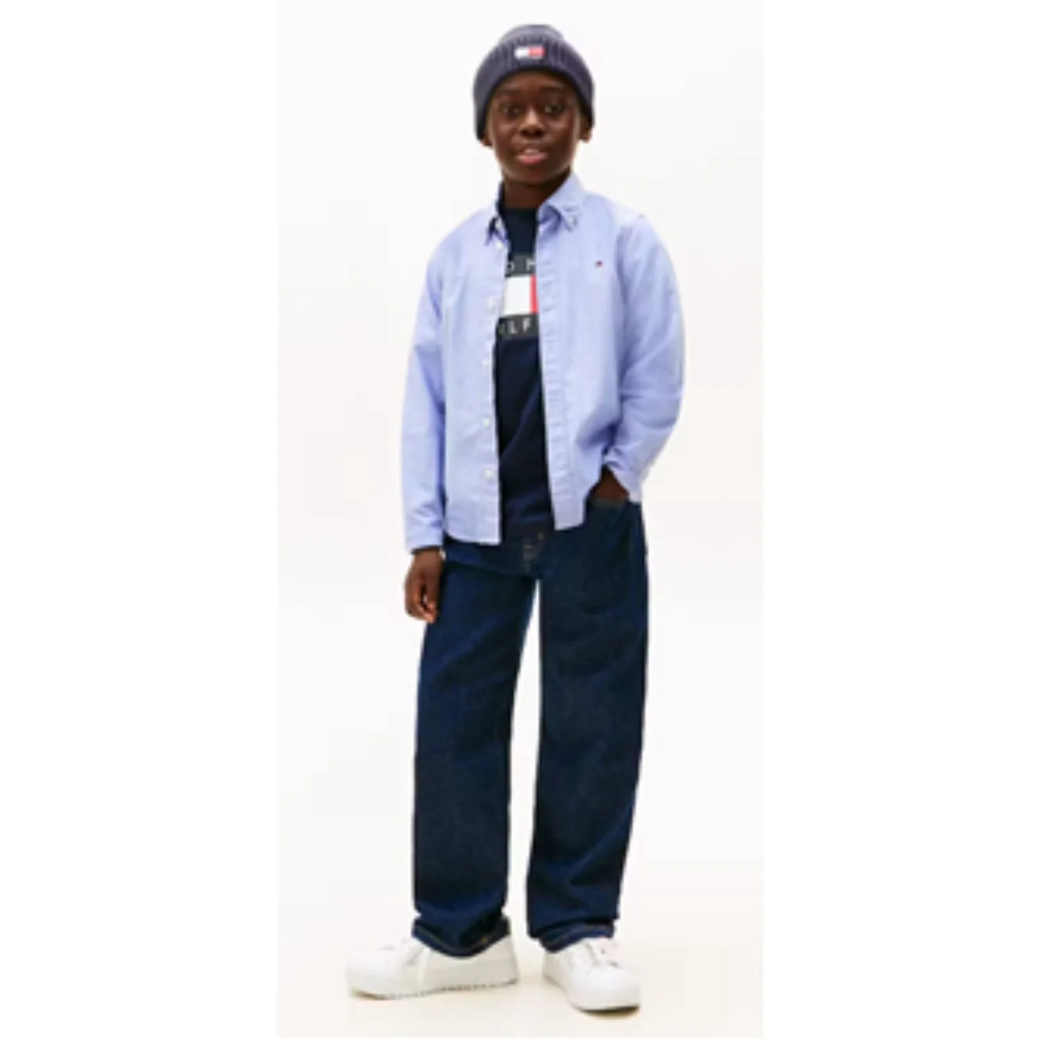 Tommy Hilfiger Calm Blue Flag Oxford Skjorte Ls - Image 2
