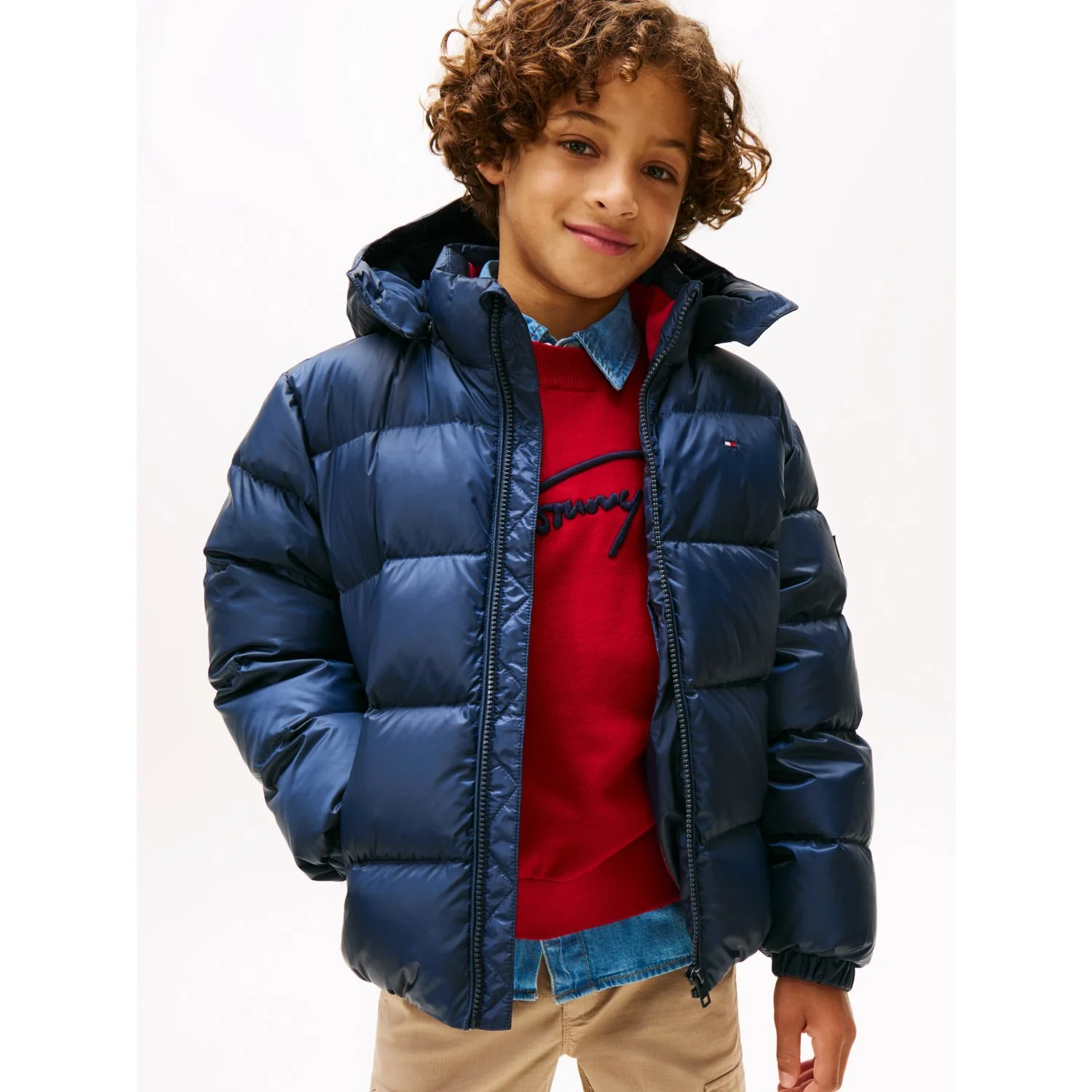 Tommy Hilfiger Dark Night Navy Essential Down Jakke - Image 2