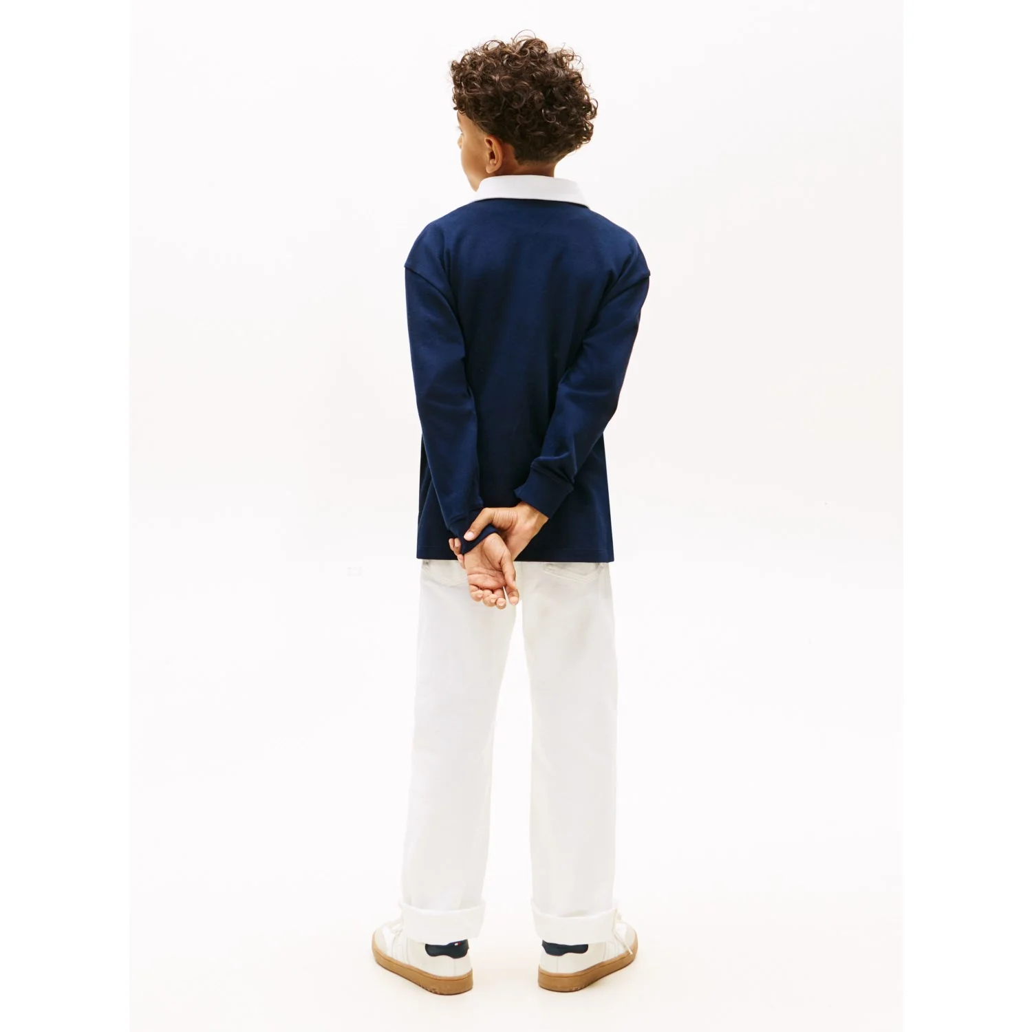 Tommy Hilfiger Dark Night Navy Heritage Flag Jersey Polo Ls - Image 5