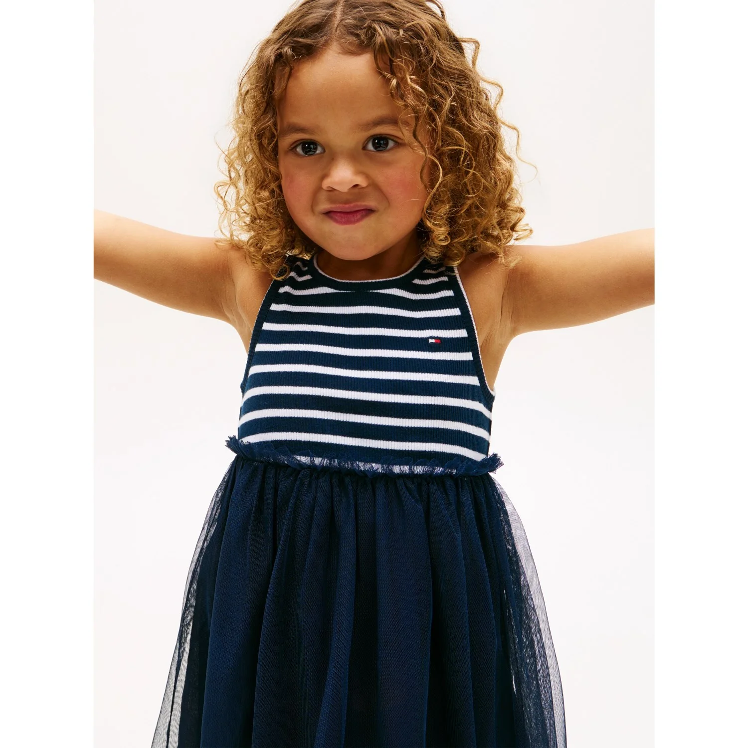 Tommy Hilfiger Dark Night Navy Lg Combi Tyl Kjole - Image 3