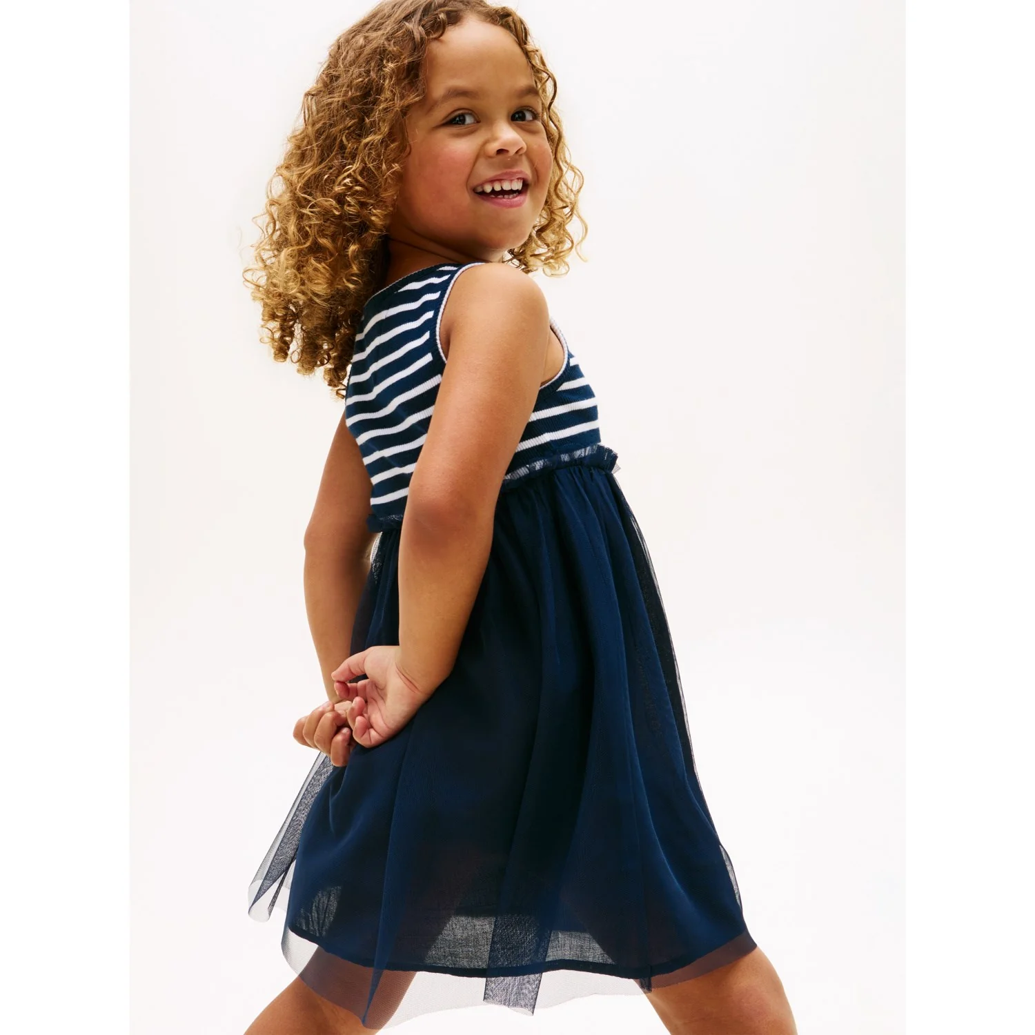 Tommy Hilfiger Dark Night Navy Lg Combi Tyl Kjole - Image 4
