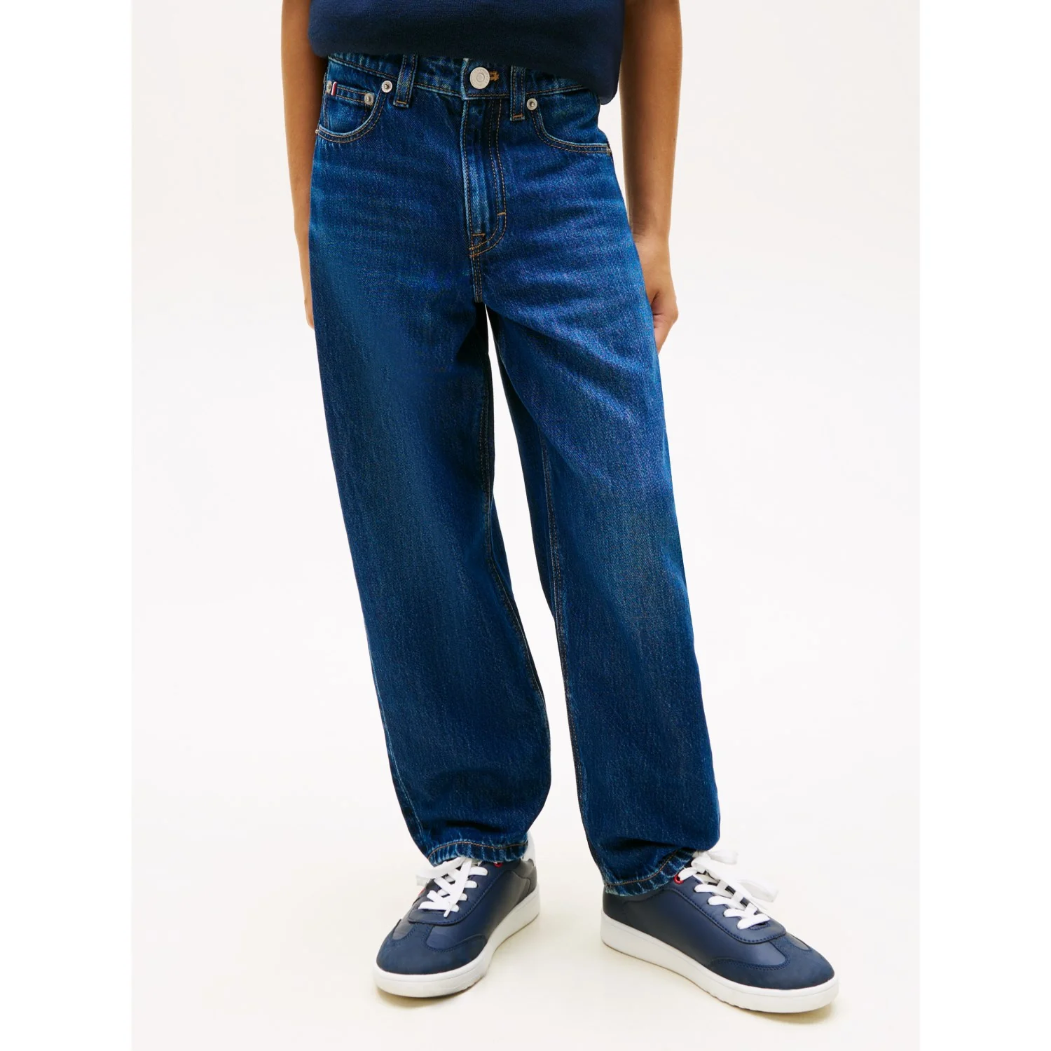 Tommy Hilfiger Darkused Barrel Dark Blue Jeans - Image 3