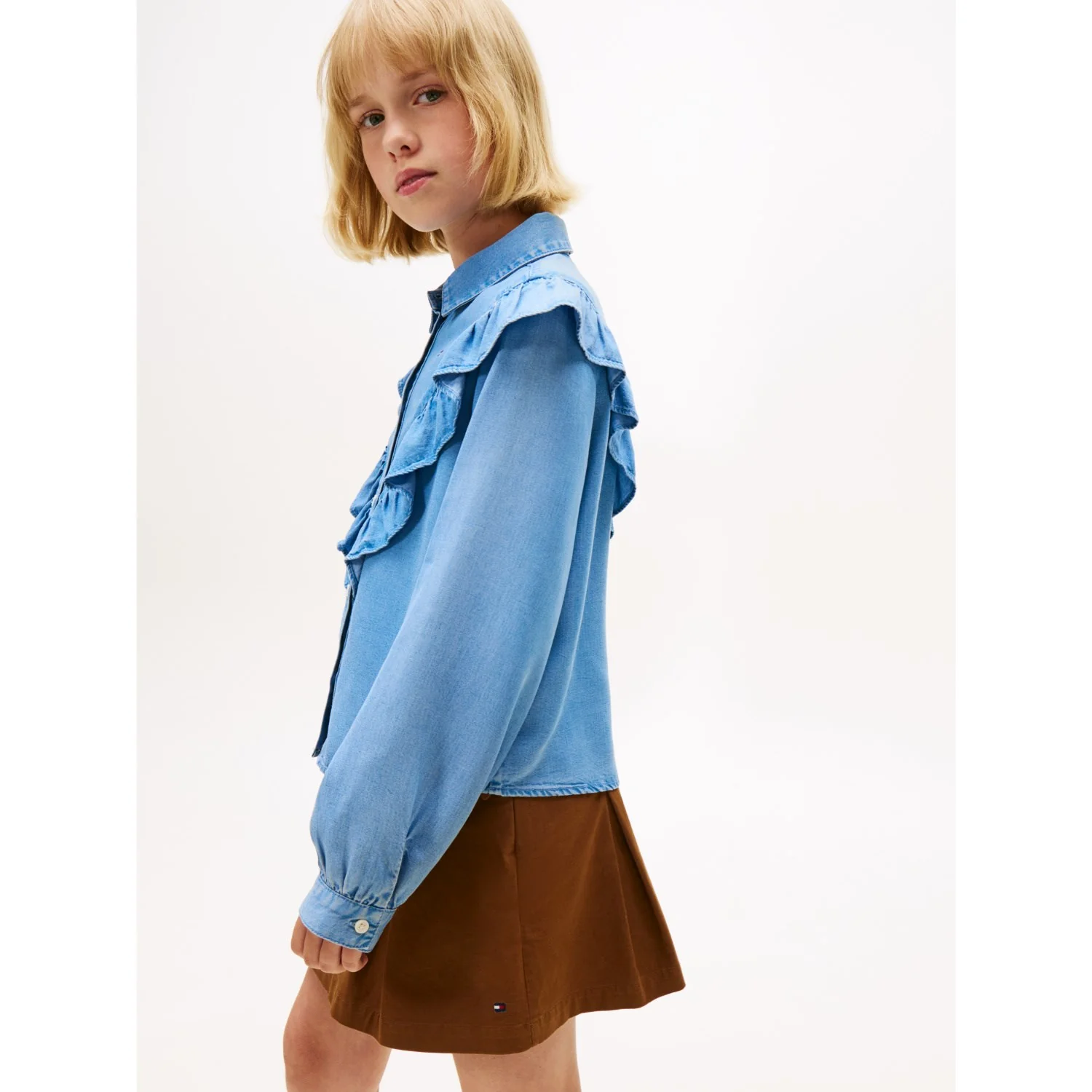 Tommy Hilfiger Denim Ruffle Bluse L/S - Image 8