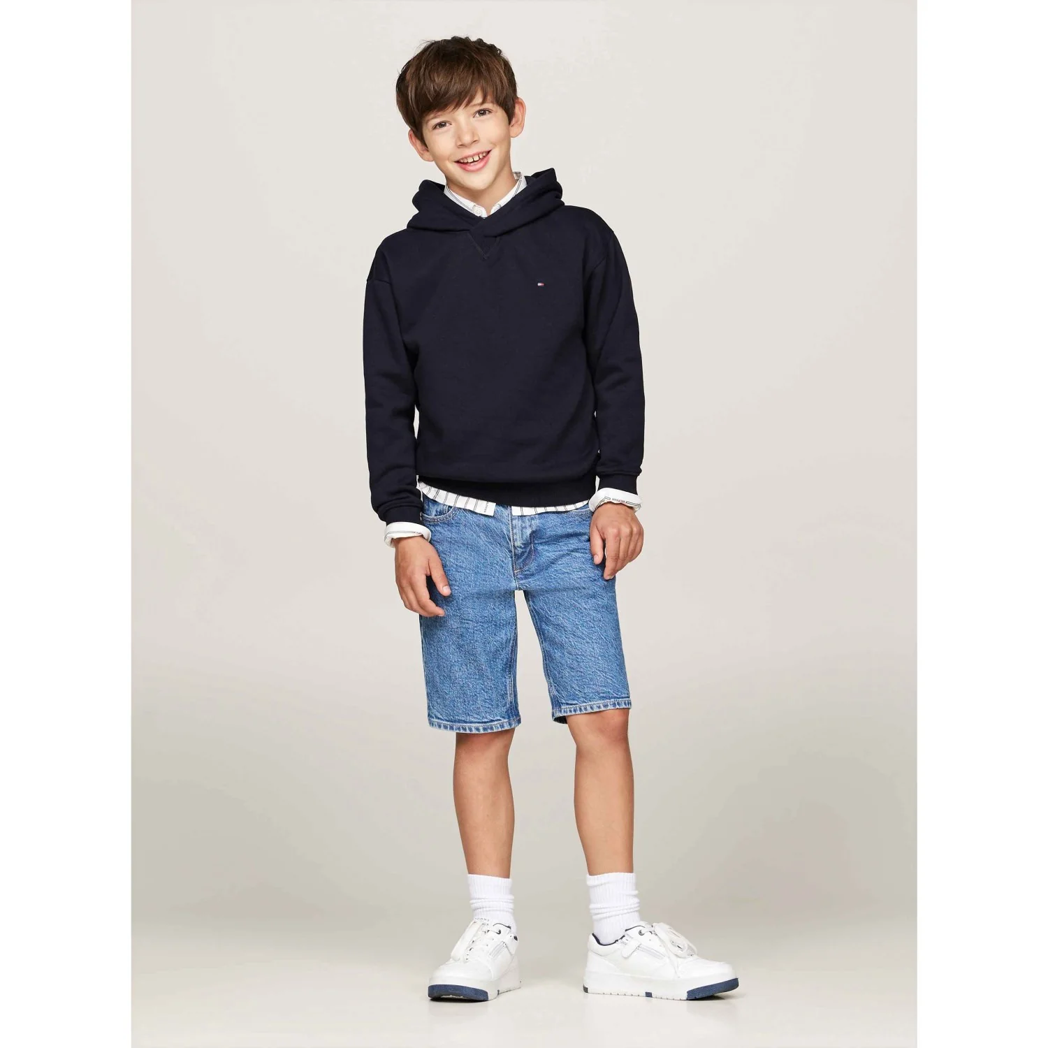 Tommy Hilfiger Desert Sky U Timeless Fleece Hættetrøje - Image 4
