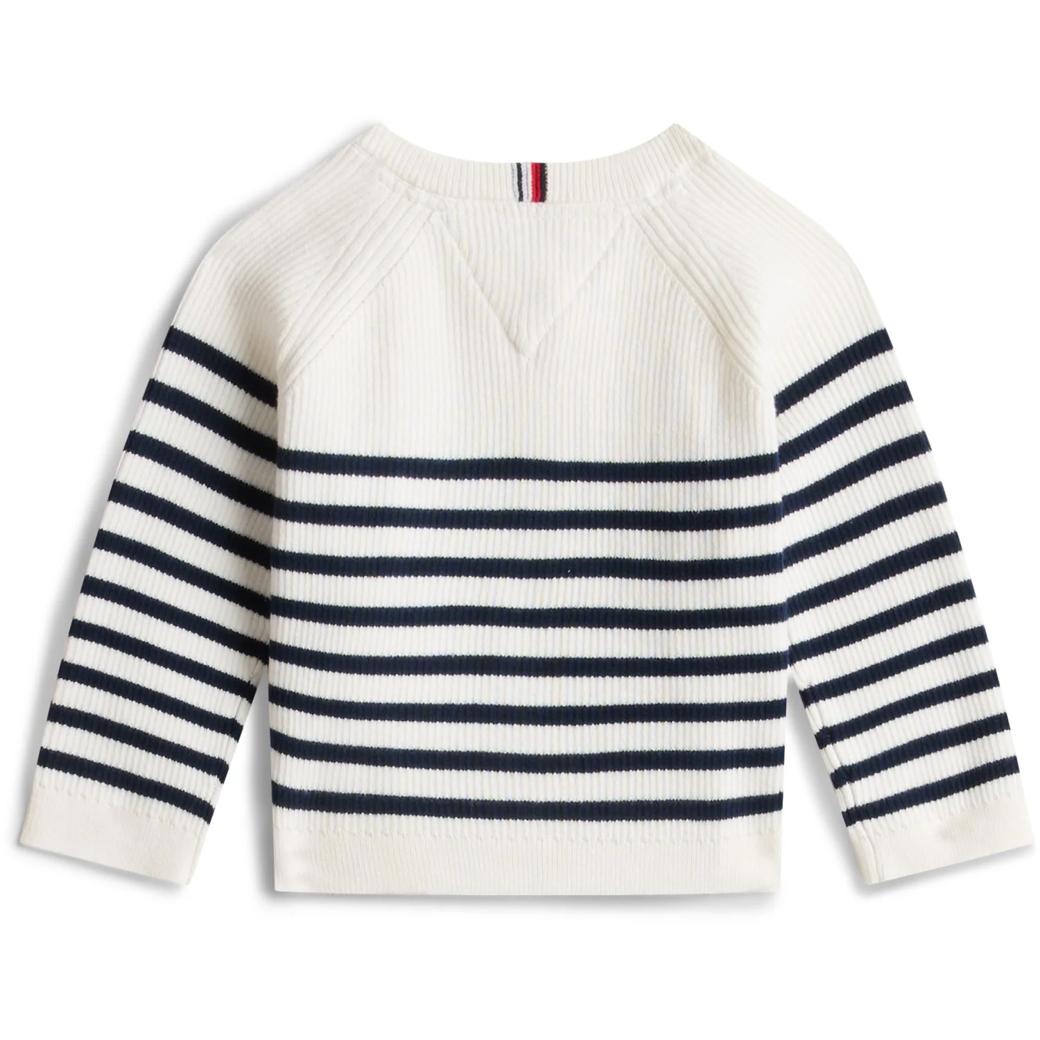 Tommy Hilfiger Ivory Silk Stripes Essential Regular Cardigan Ls - Image 4