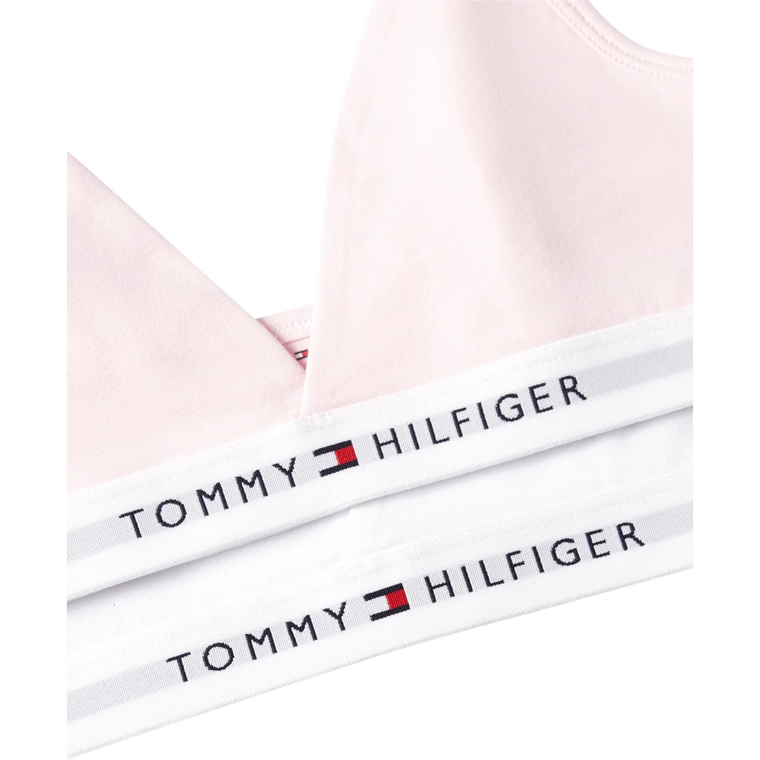 Tommy Hilfiger Light Pink / White 2 Pk Triangle Bralette - Image 2