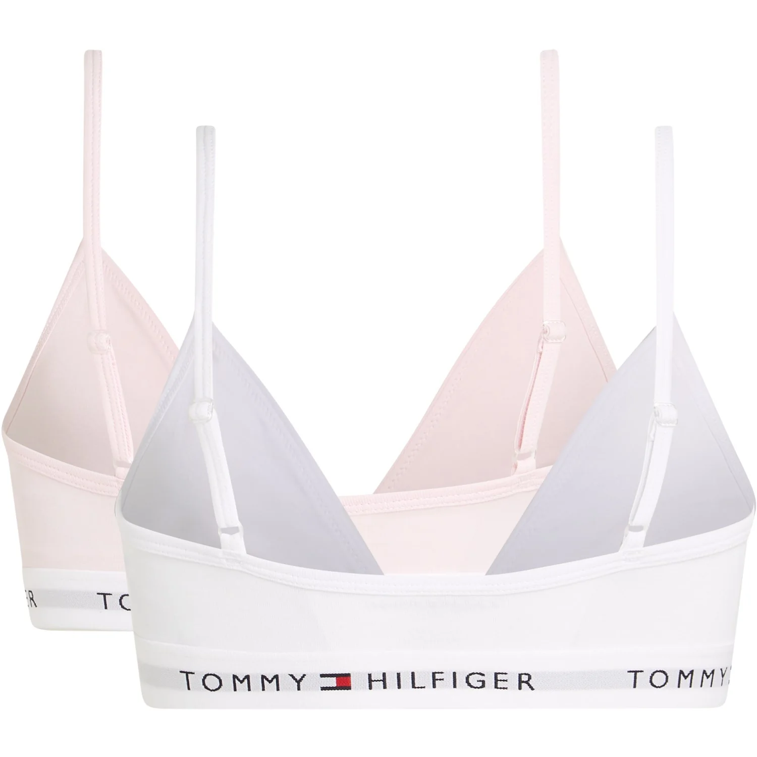 Tommy Hilfiger Light Pink / White 2 Pk Triangle Bralette - Image 3