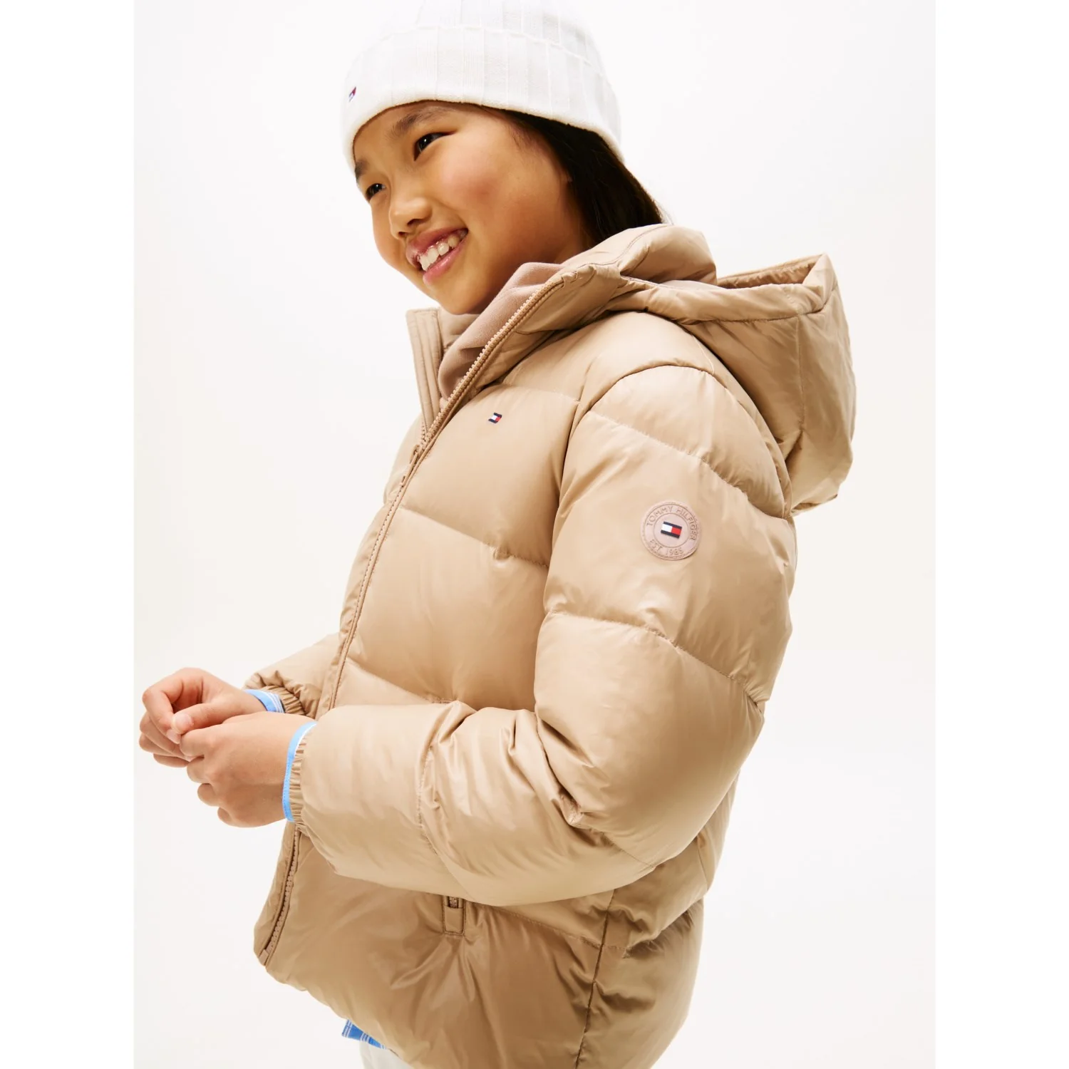 Tommy Hilfiger Malted Milk Essential Down Jakke - Image 3