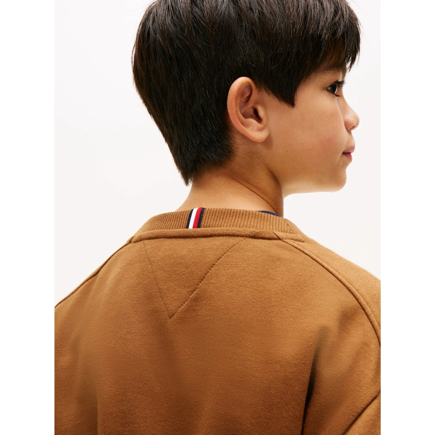 Tommy Hilfiger Pecan Nut Varsity Raised Print Sweatshirt - Image 9