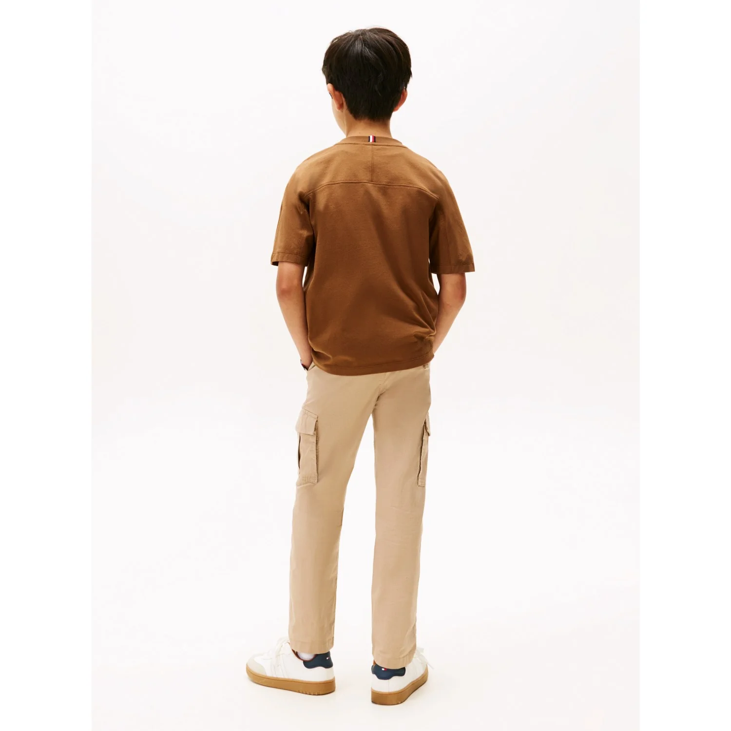 Tommy Hilfiger Pecan Nut Varsity Raised Print Tee Ss - Image 10