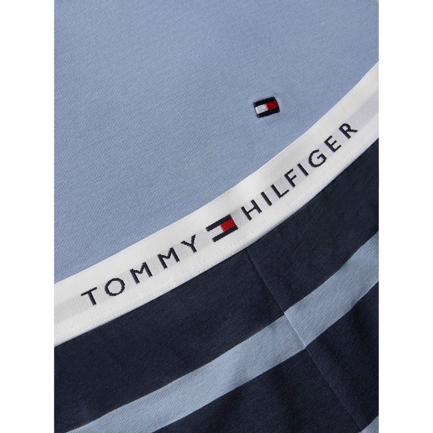 Tommy Hilfiger Rugby Stripe / Brisk Blue Ss Pj Sæt - Image 2