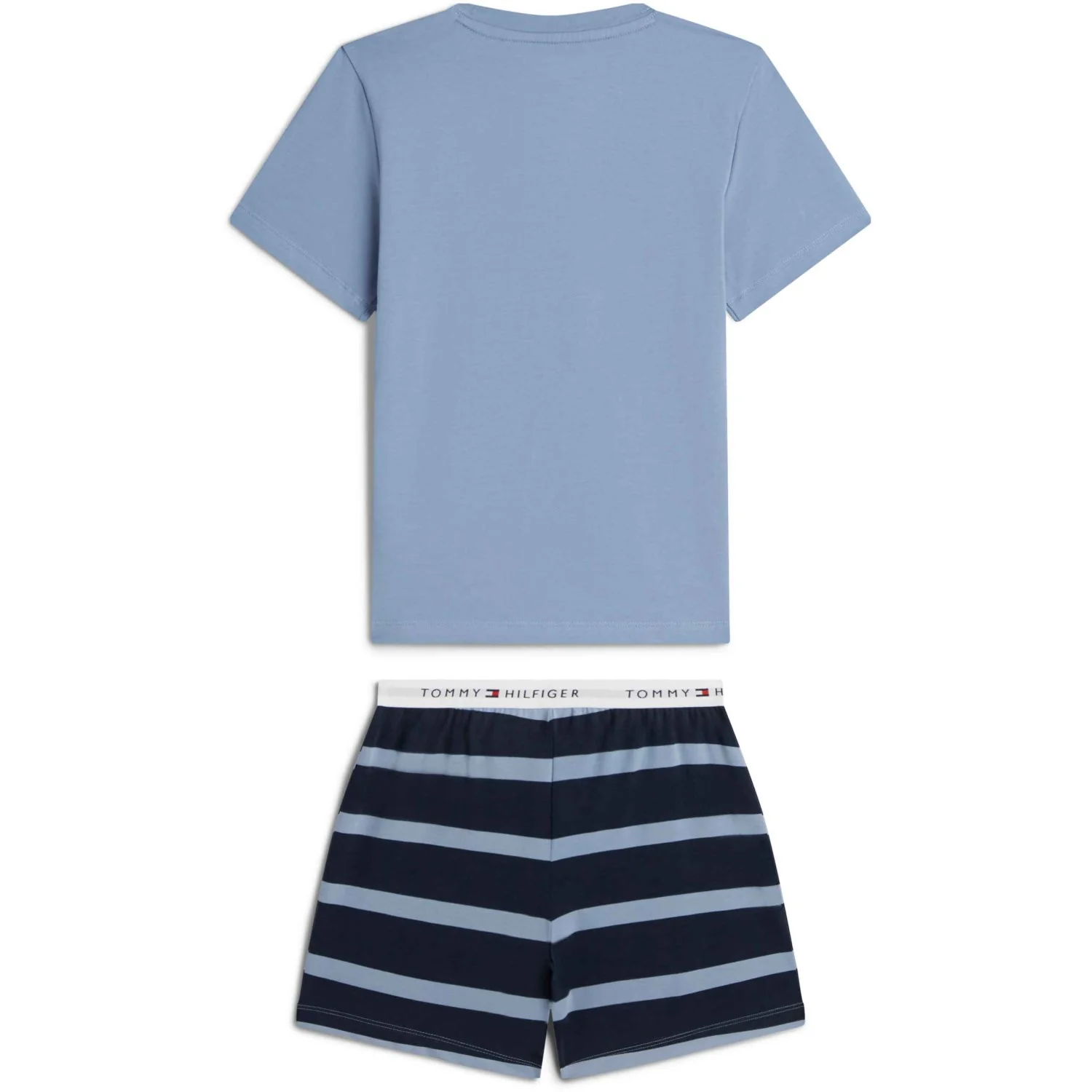 Tommy Hilfiger Rugby Stripe / Brisk Blue Ss Pj Sæt - Image 3
