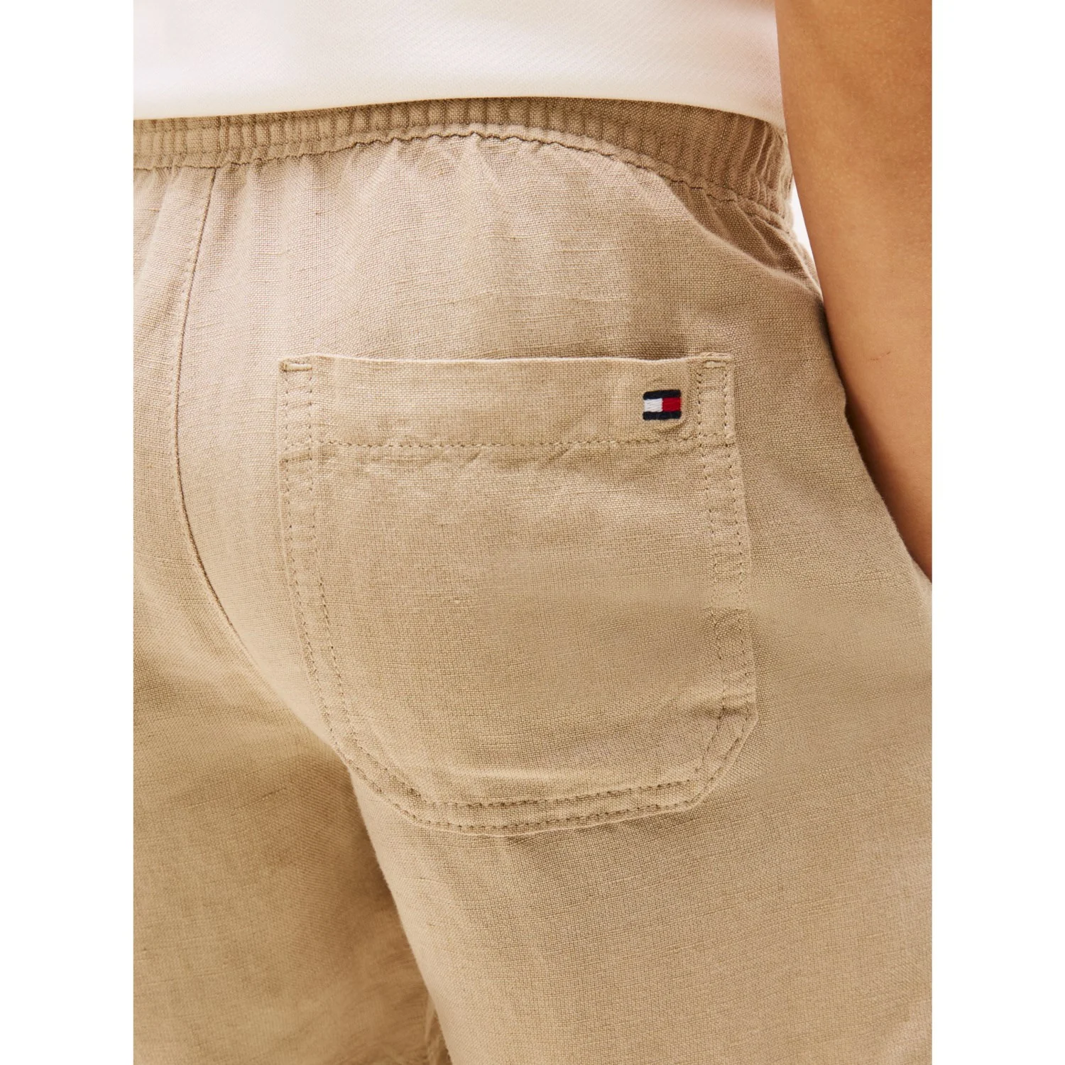 Tommy Hilfiger Sandalwood Hør Viscose Shorts - Image 5
