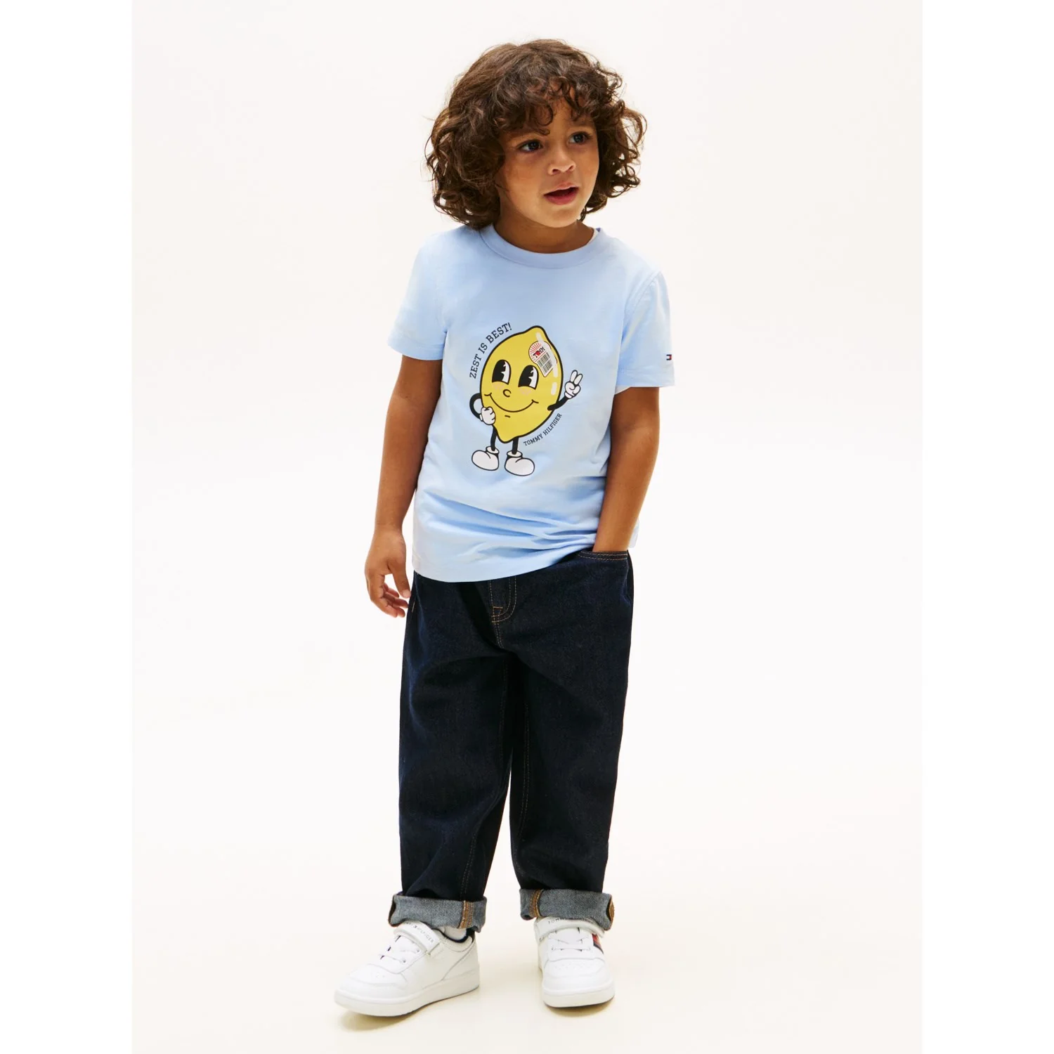 Tommy Hilfiger Sweet Blue Lb Fun Print Graphic T-Shirt - Image 2