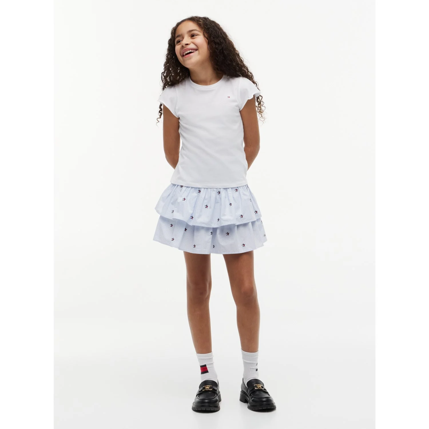 Tommy Hilfiger Sweet Blue Stripes Star Stripes Nederdel - Image 9