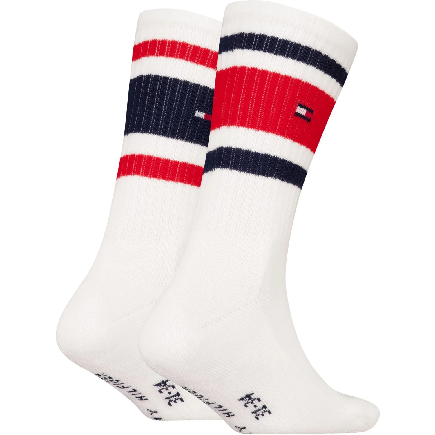 Tommy Hilfiger White Th Kids Strømpe 2P Sport Stripe - Image 2