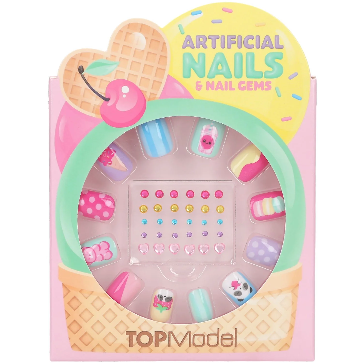 TOPModel Candy Glam Kunstige Negle Og Deco Sten Sæt - Image 4