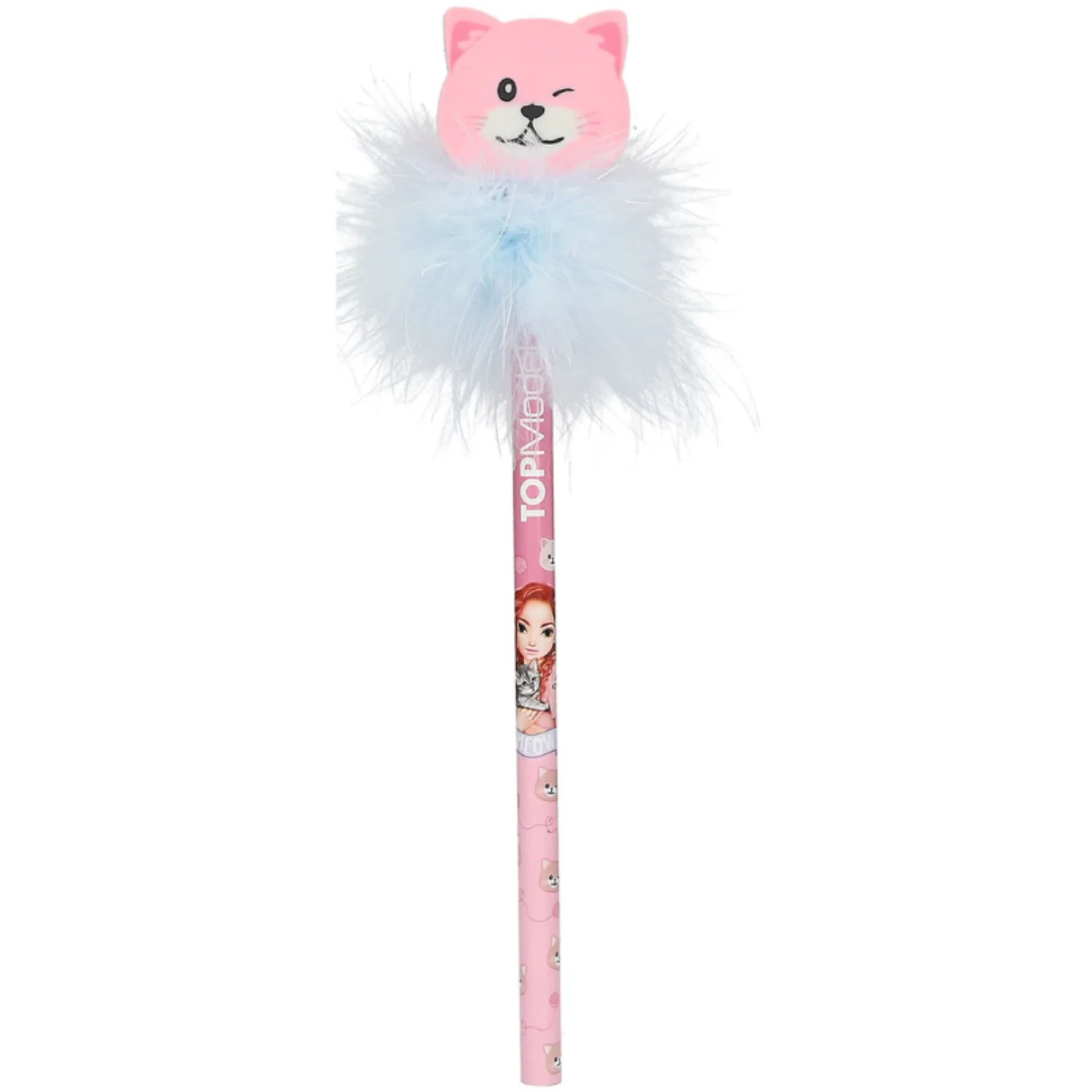 TOPModel Cat Love Blyant Med Viskelæder Topper Pink Cat