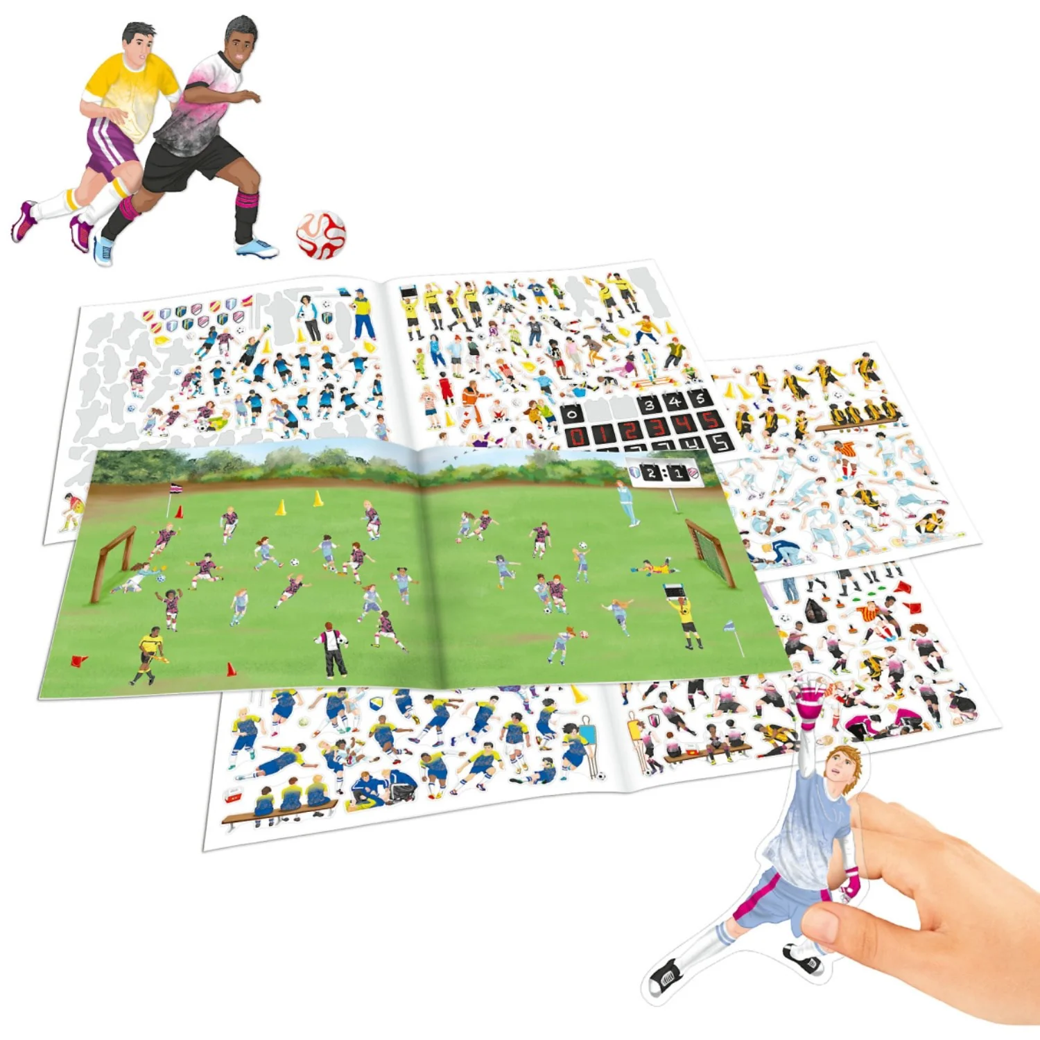 TRENDS by Depesche Create Your Football Game Klistermærkebog - Image 2