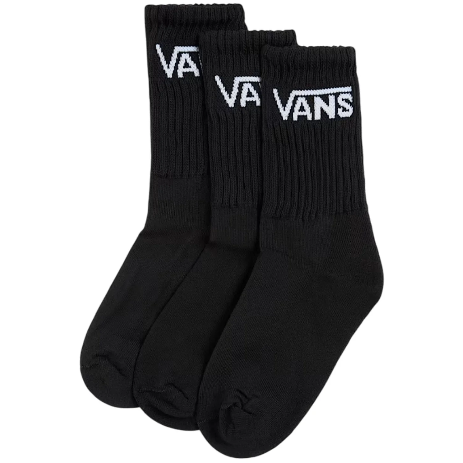 VANS Black Classic Crew Strømper 3-Pak - Image 3