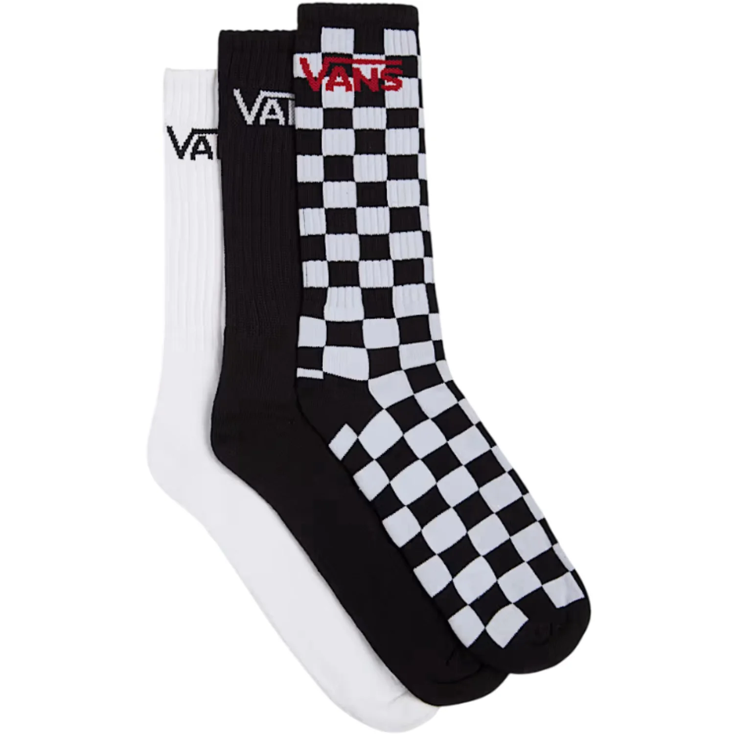 VANS Black/White Classic Strømper 3-Pak