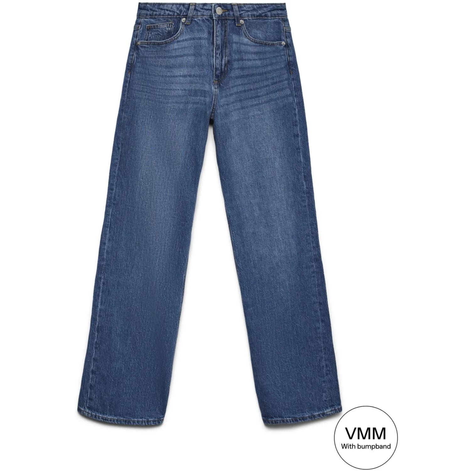 Vero Moda Maternity Medium Blue Denim Vmmtessa Wide Jeans Ra380 Ga Noos "34 - Image 2
