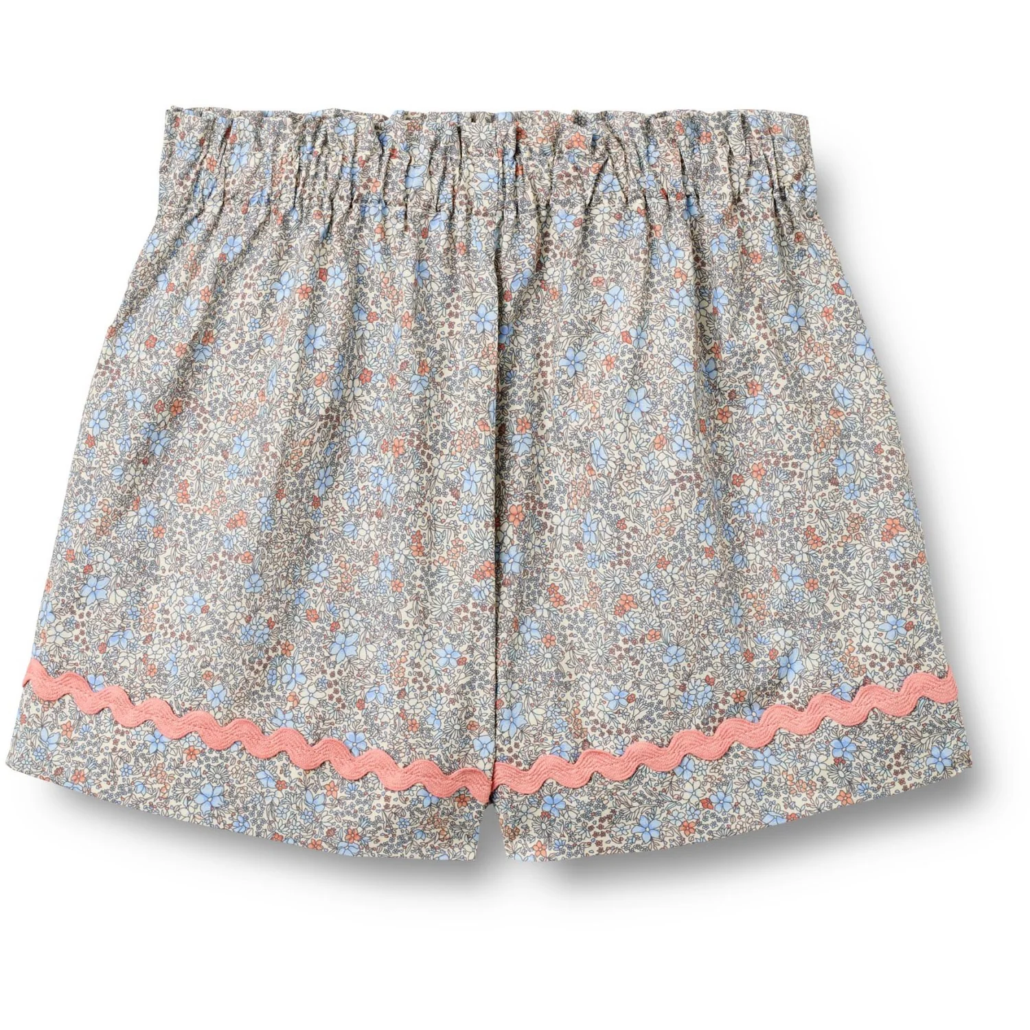 Wheat Air Blue Flowers Sæt Skjorte S/S & Shorts Vilma - Image 5