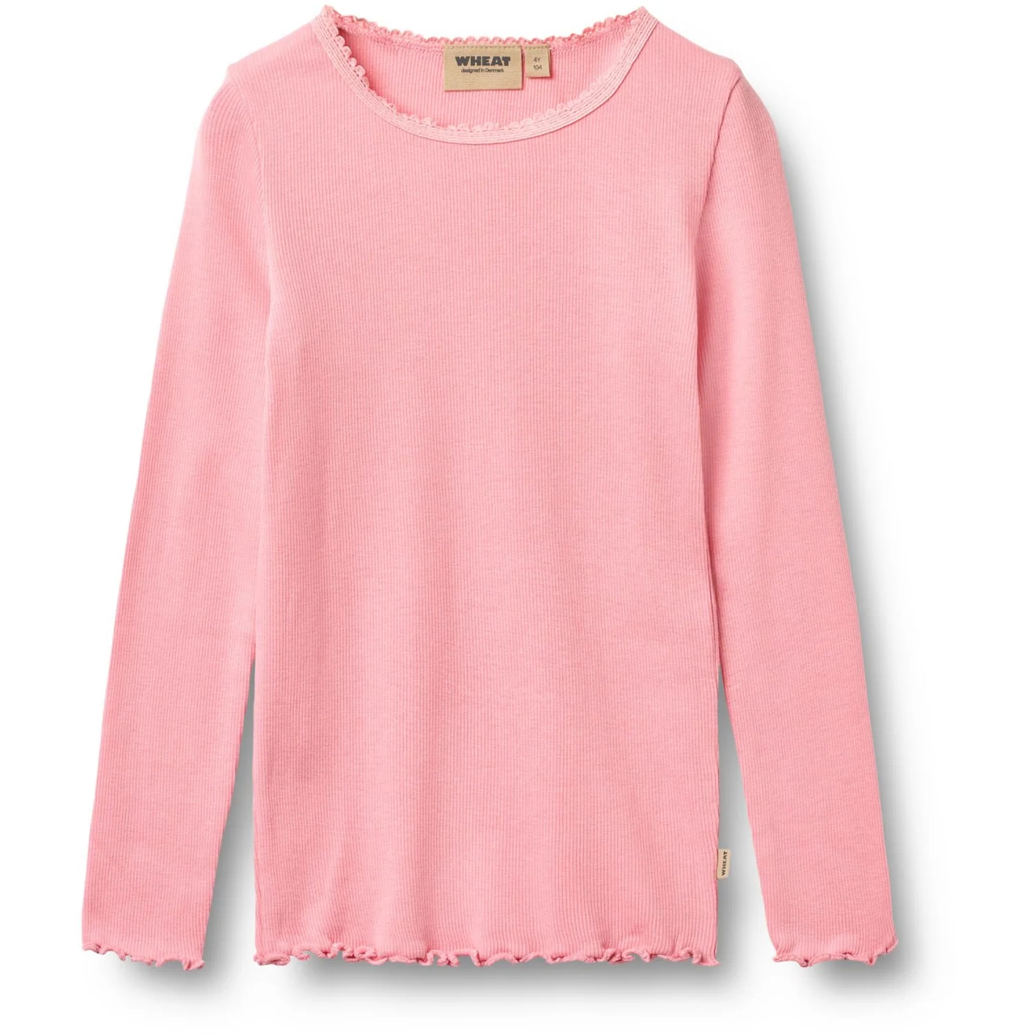 Wheat Bubblegum Rib Bluse L/S Reese