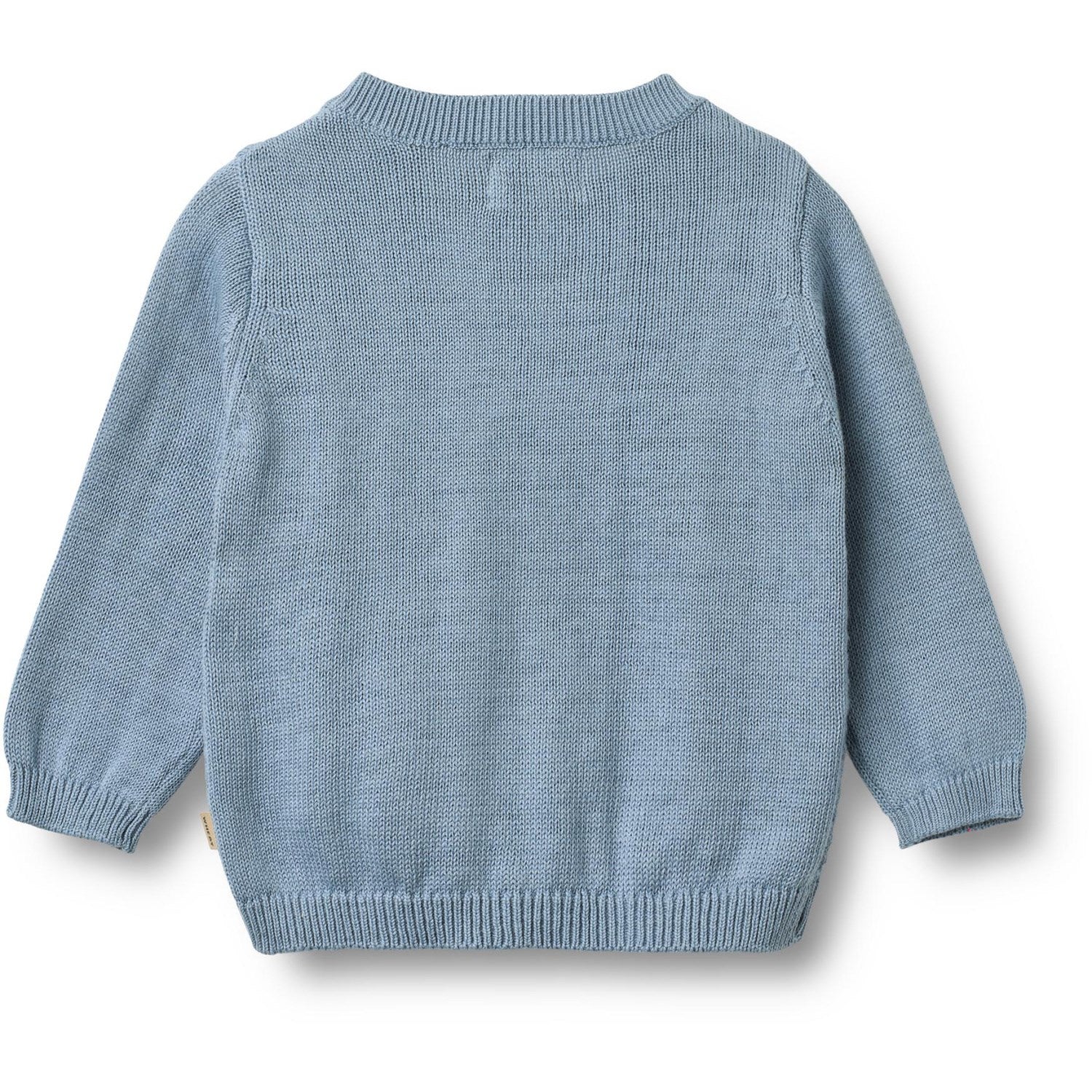Wheat Faded Denim Strik Cardigan Bjørn - Image 3