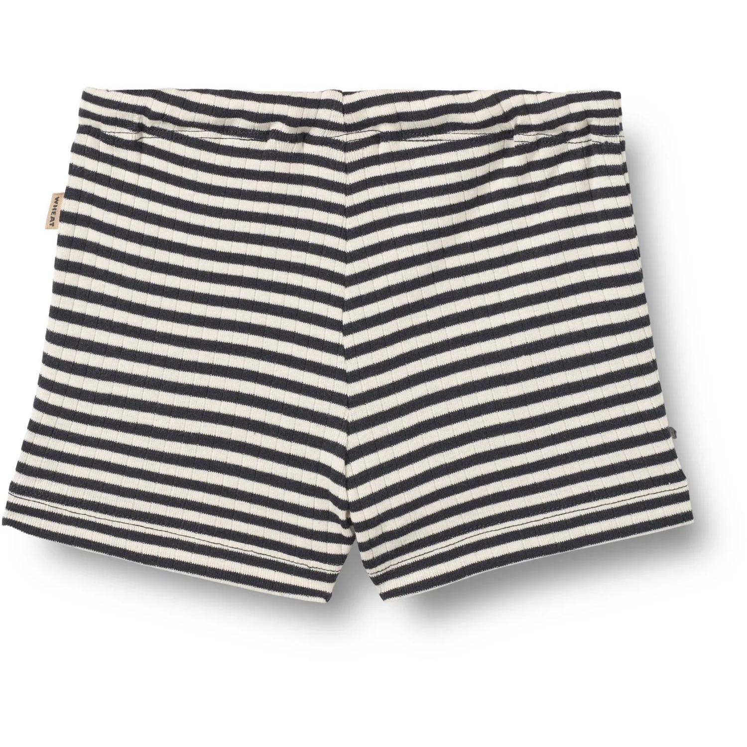 Wheat Navy Rib Stripe Jersey Shorts Vic - Image 3
