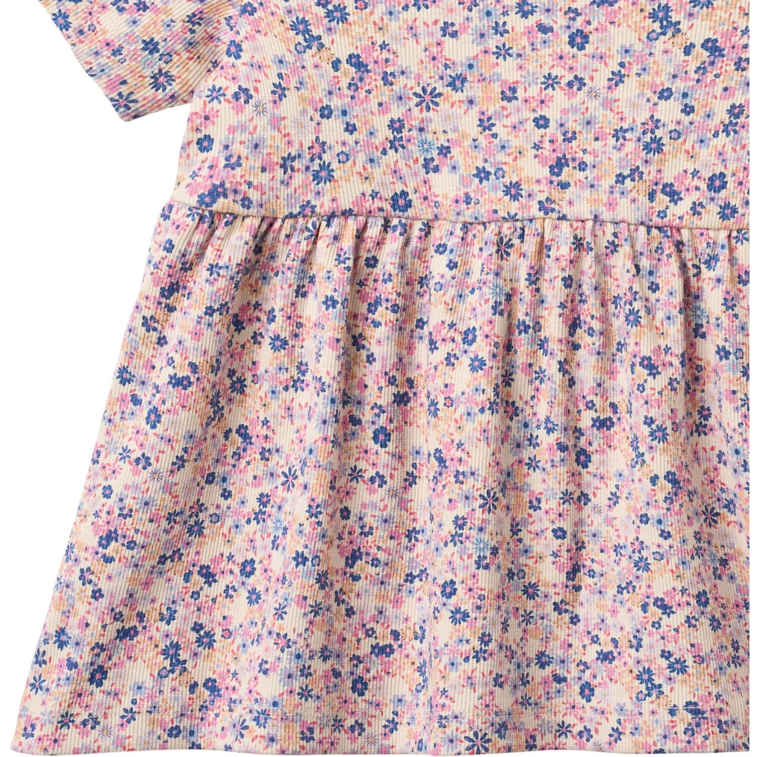 Wheat Pink Blue Flowers Jersey Kjole Anna - Image 2