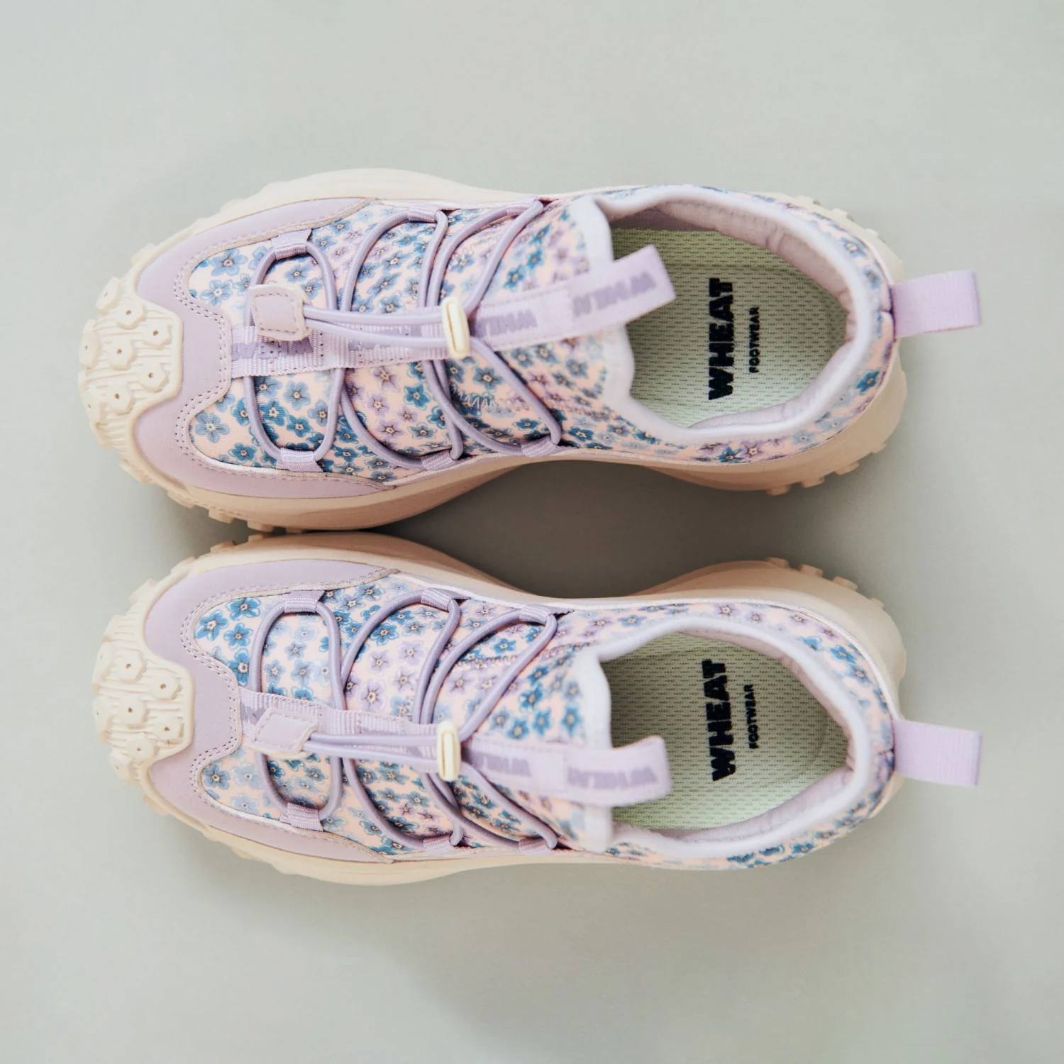 Wheat Powder Blue Flowers Sneaker Billie - Image 2