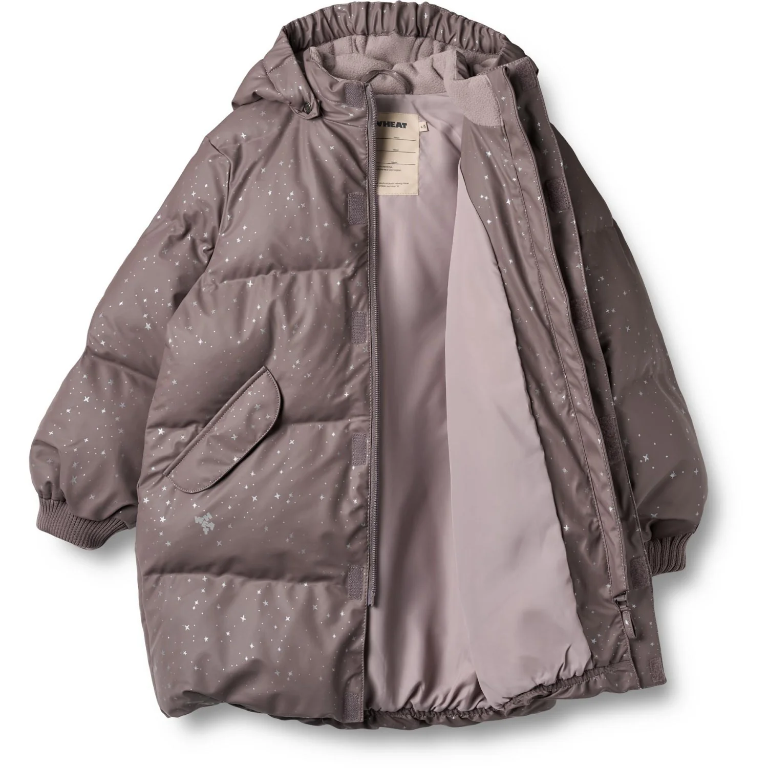 Wheat Purple Stone Stars PU Puffer Jakke Coast - Image 2