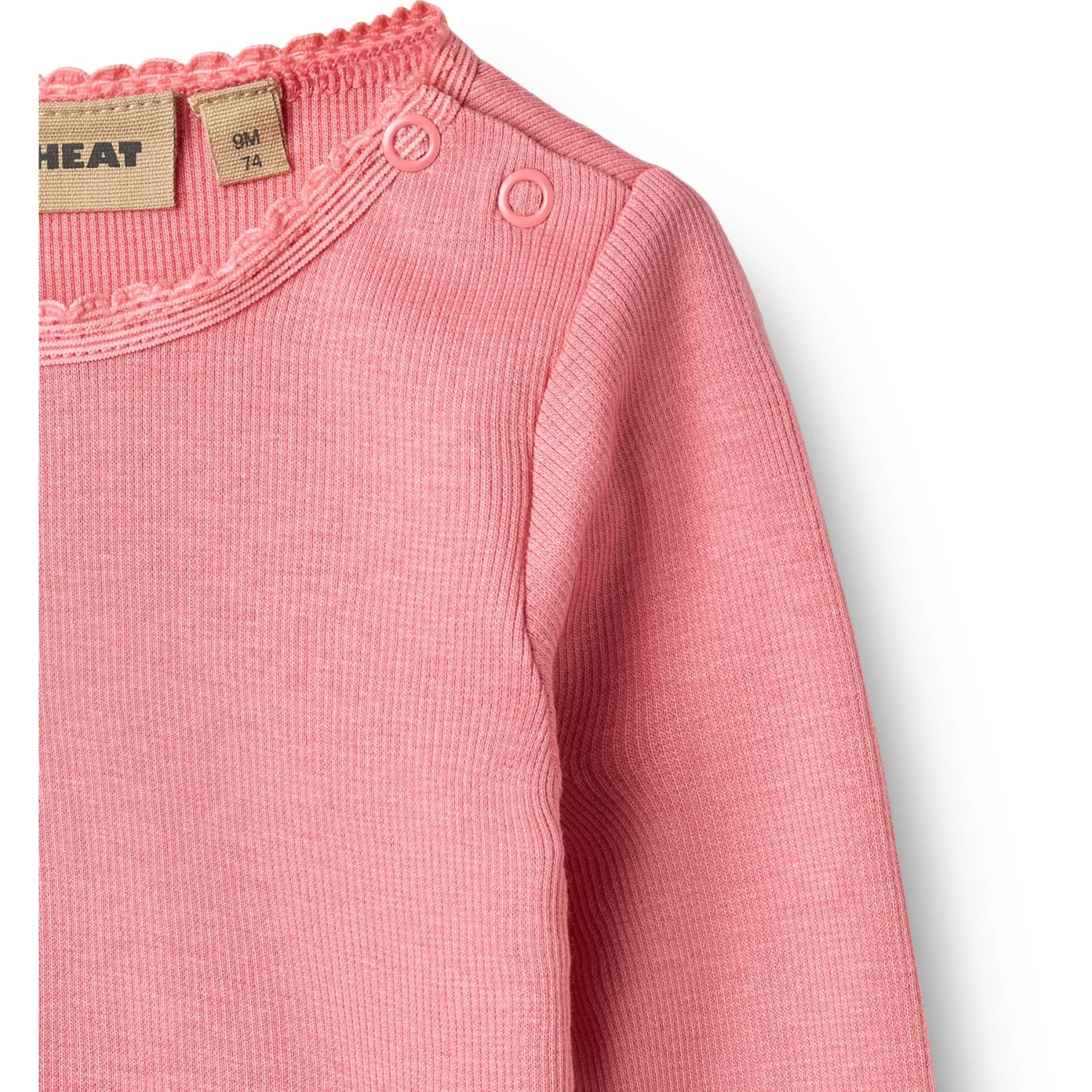 Wheat Soft Pink Rib Bluse Reese - Image 3