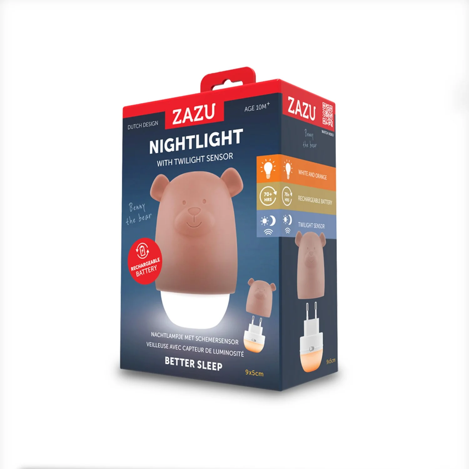 Zazu Brown Benny The Bjørn Portable Nightlight - Image 4