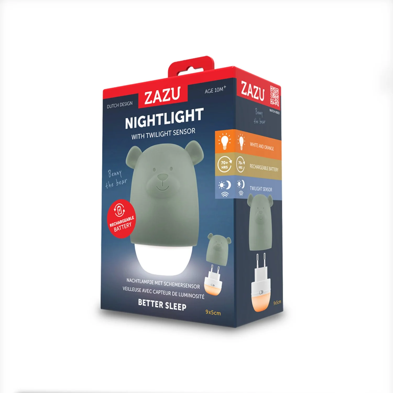 Zazu Green Benny The Bjørn Portable Nightlight - Image 4